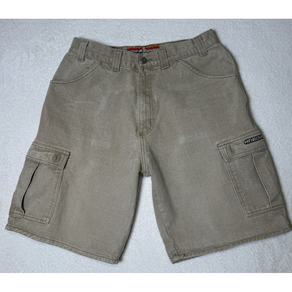 HARD WEAR SUPER TRICK OUTER WEAR CARGO SHORTS SIZE 32 TAN